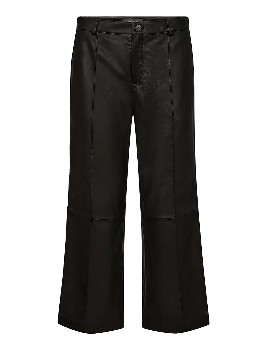 MOS MOSH - MMComo Leather Pant - lederhosen - black - 1
