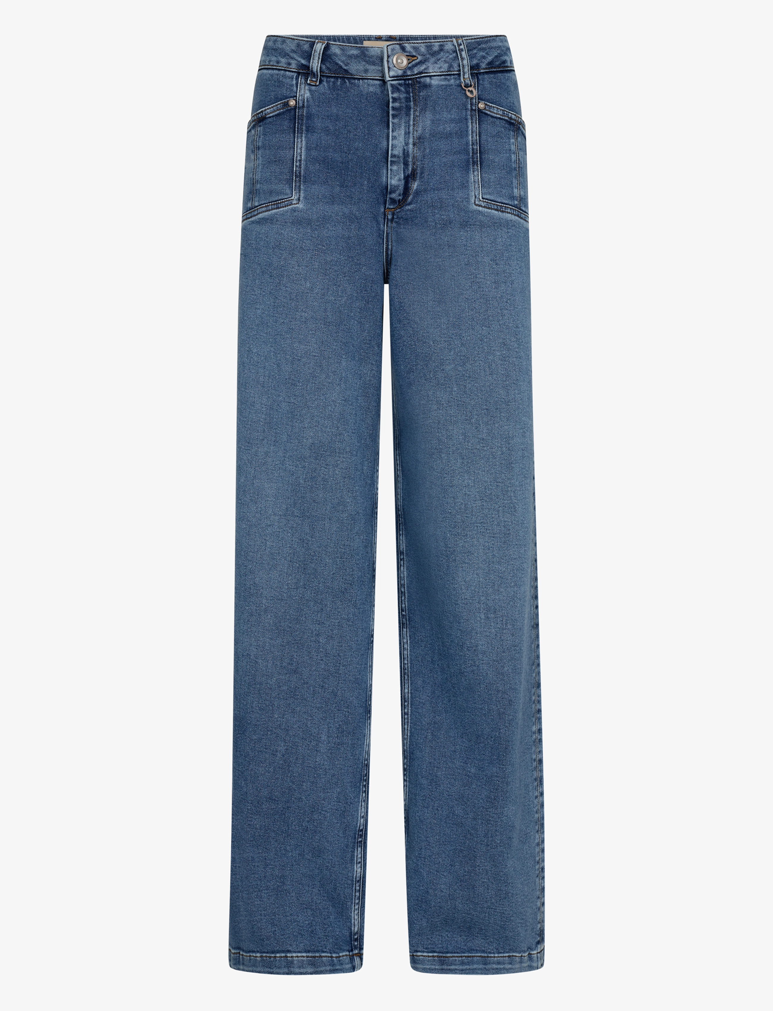 MOS MOSH MMColette Lyon Jeans - Transitional Layering - MID BLUE / blue