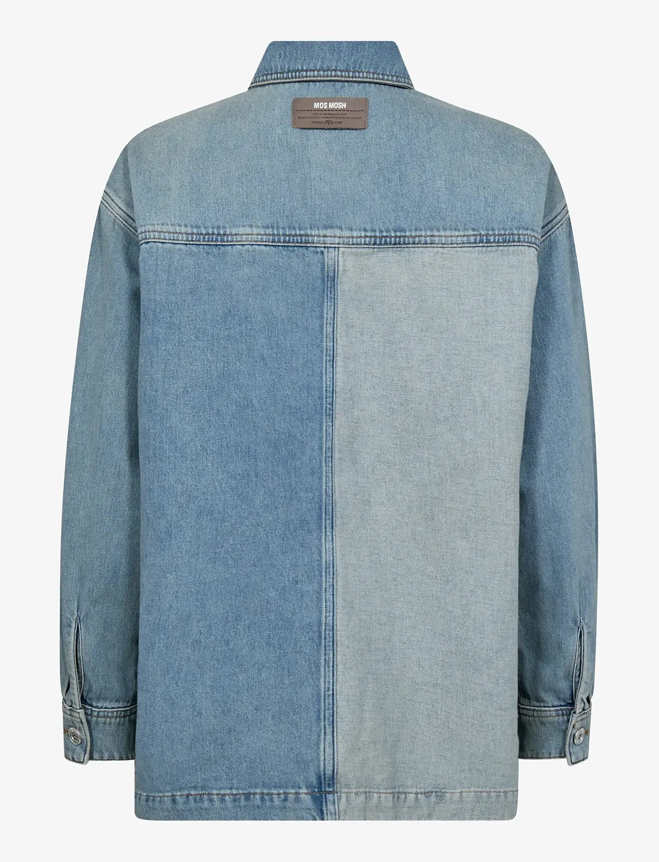 MOS MOSH - MMLydia Block Shirt - chemises à manches longues - mid blue - 1