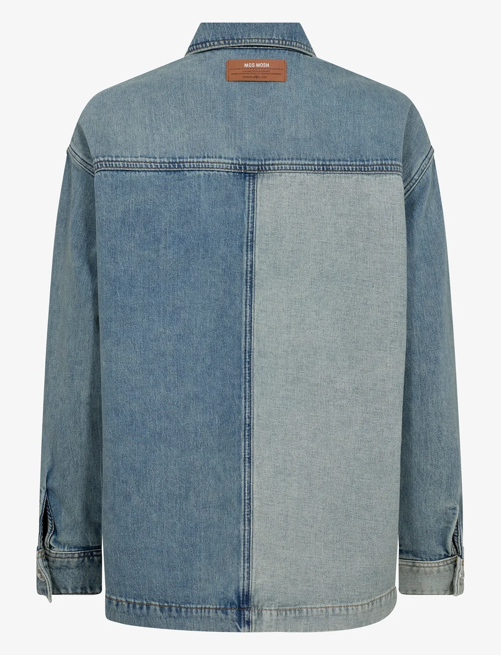 MOS MOSH - MMLydia Block Shirt - langärmlige hemden - mid blue - 1