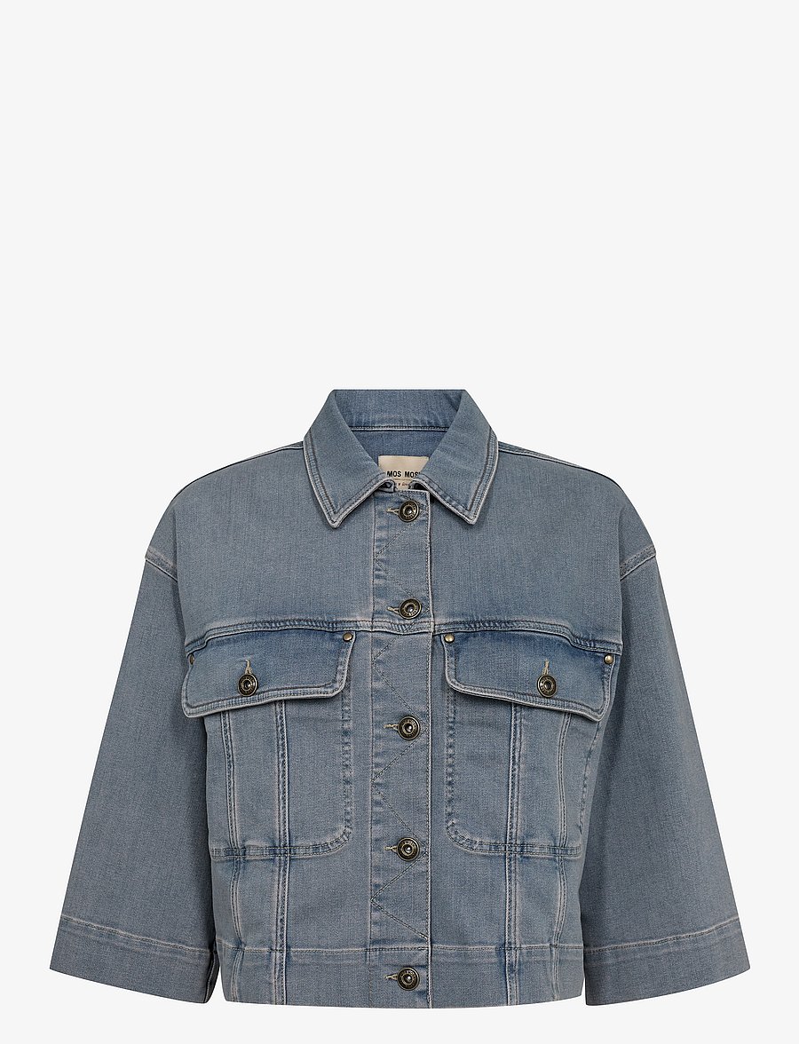 MOS MOSH - MMPenn Ice Rivet Jacket - frühlingsjacken - ice blue - 0