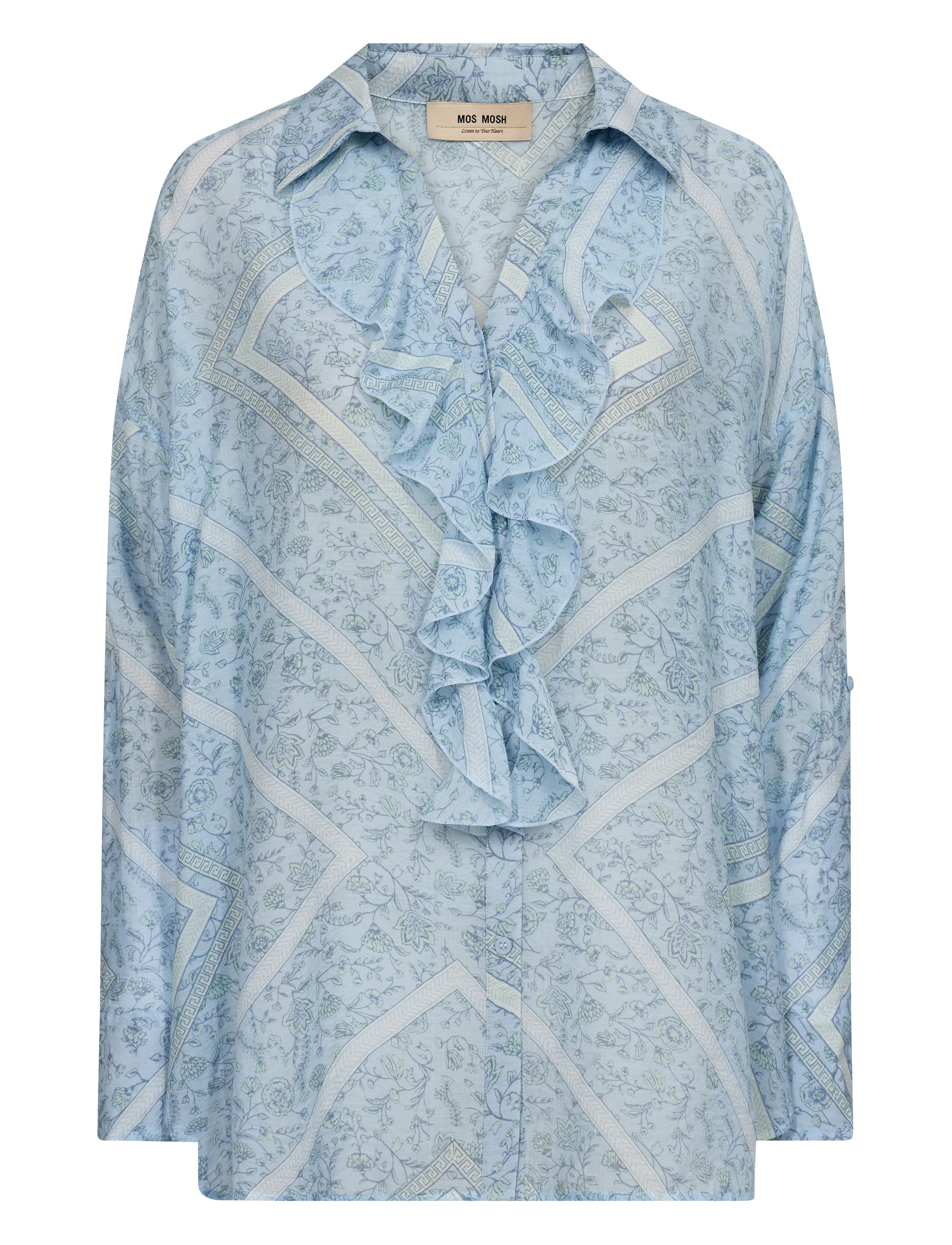 MOS MOSH Mmjelena Boarda Shirt Blau - XL - Damen