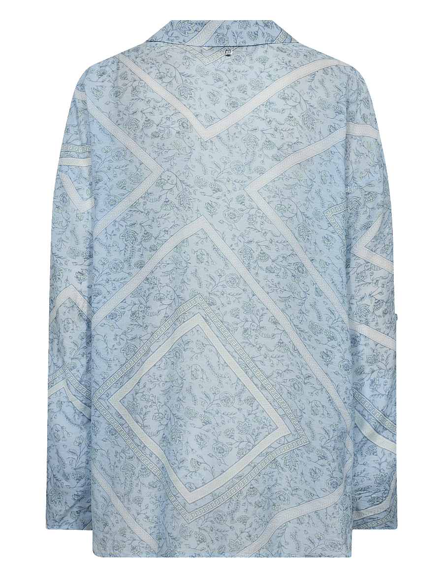 MOS MOSH - MMJelena Boarda Shirt - blouses met lange mouwen - skyway - 1