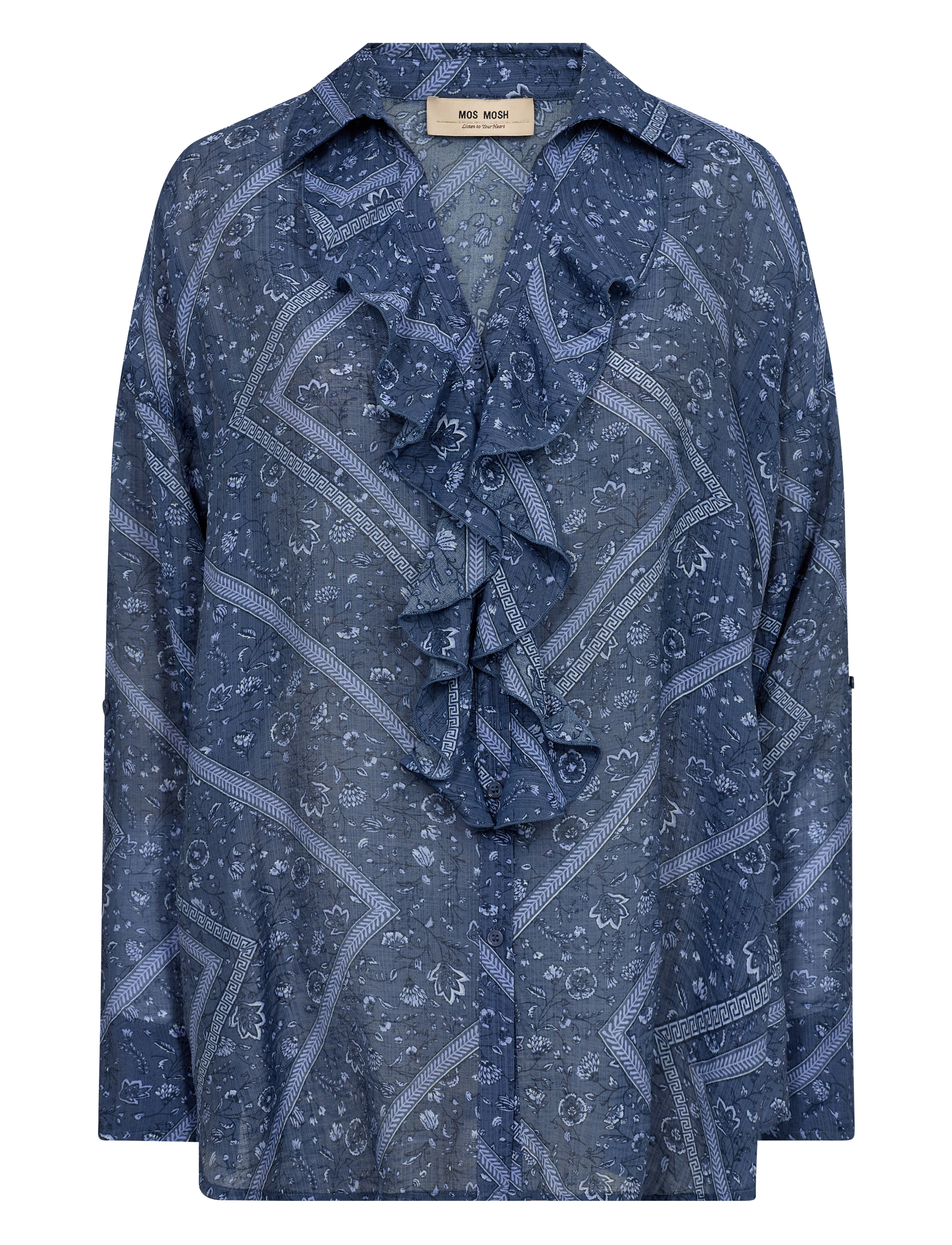 MOS MOSH Mmjelena Boarda Shirt Navy - XS - Damen