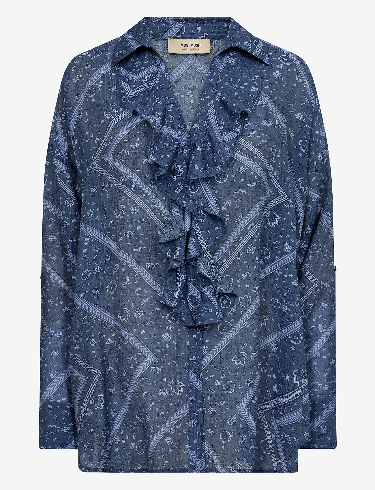 MOS MOSH - MMJelena Boarda Shirt - langærmede bluser - spellbound - 0