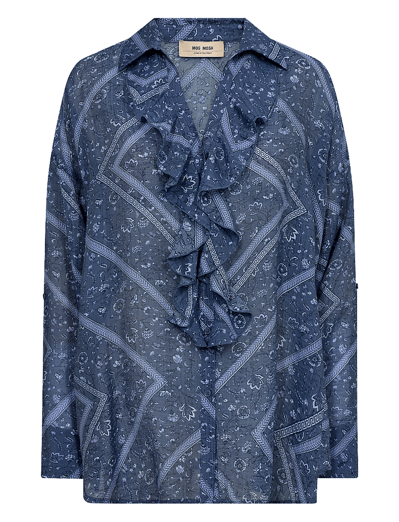 MOS MOSH - MMJelena Boarda Shirt - langærmede bluser - spellbound - 0