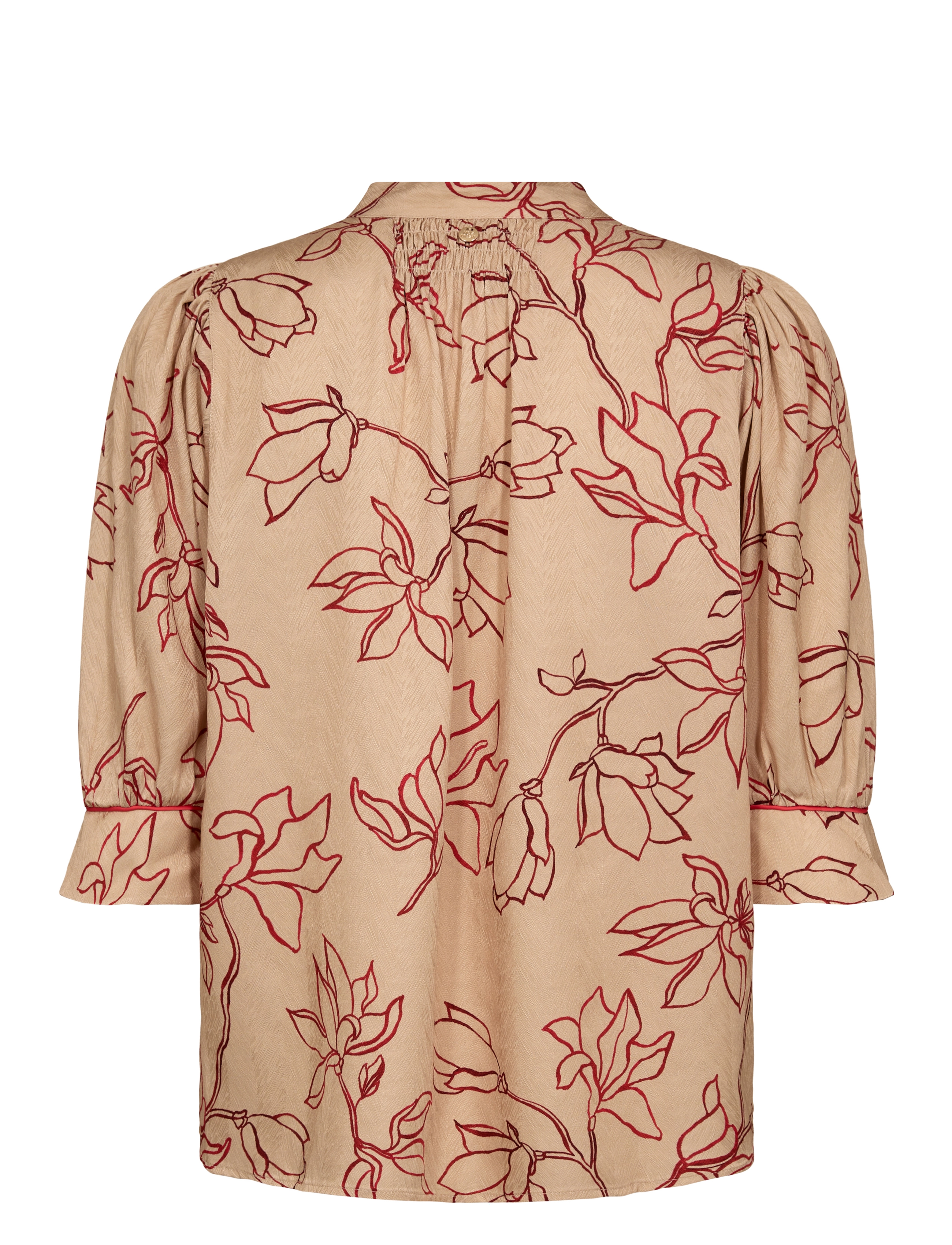 MOS MOSH - MMEleana Leafy Blouse - sesame - 1