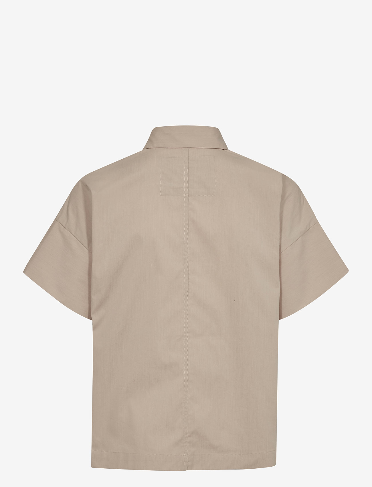 MOS MOSH - MMTazhi Cotny Shirt - lühikeste varrukatega särgid - feather gray - 1
