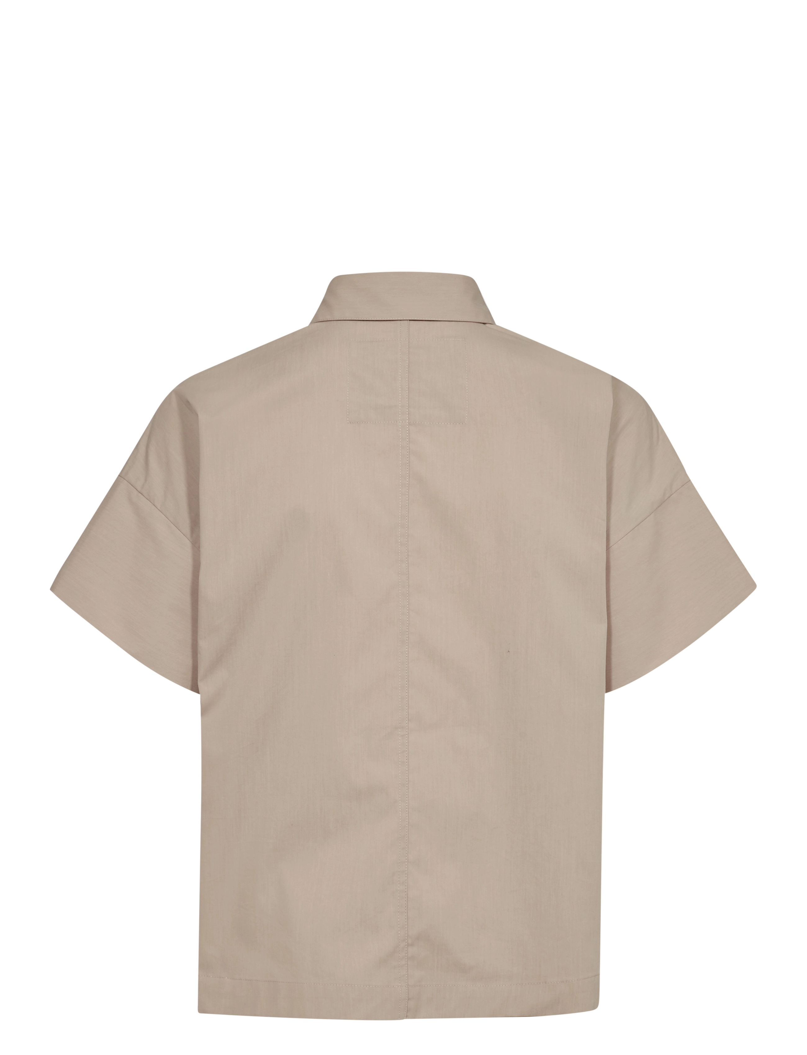 MOS MOSH - MMTazhi Cotny Shirt - kortærmede skjorter - feather gray - 1
