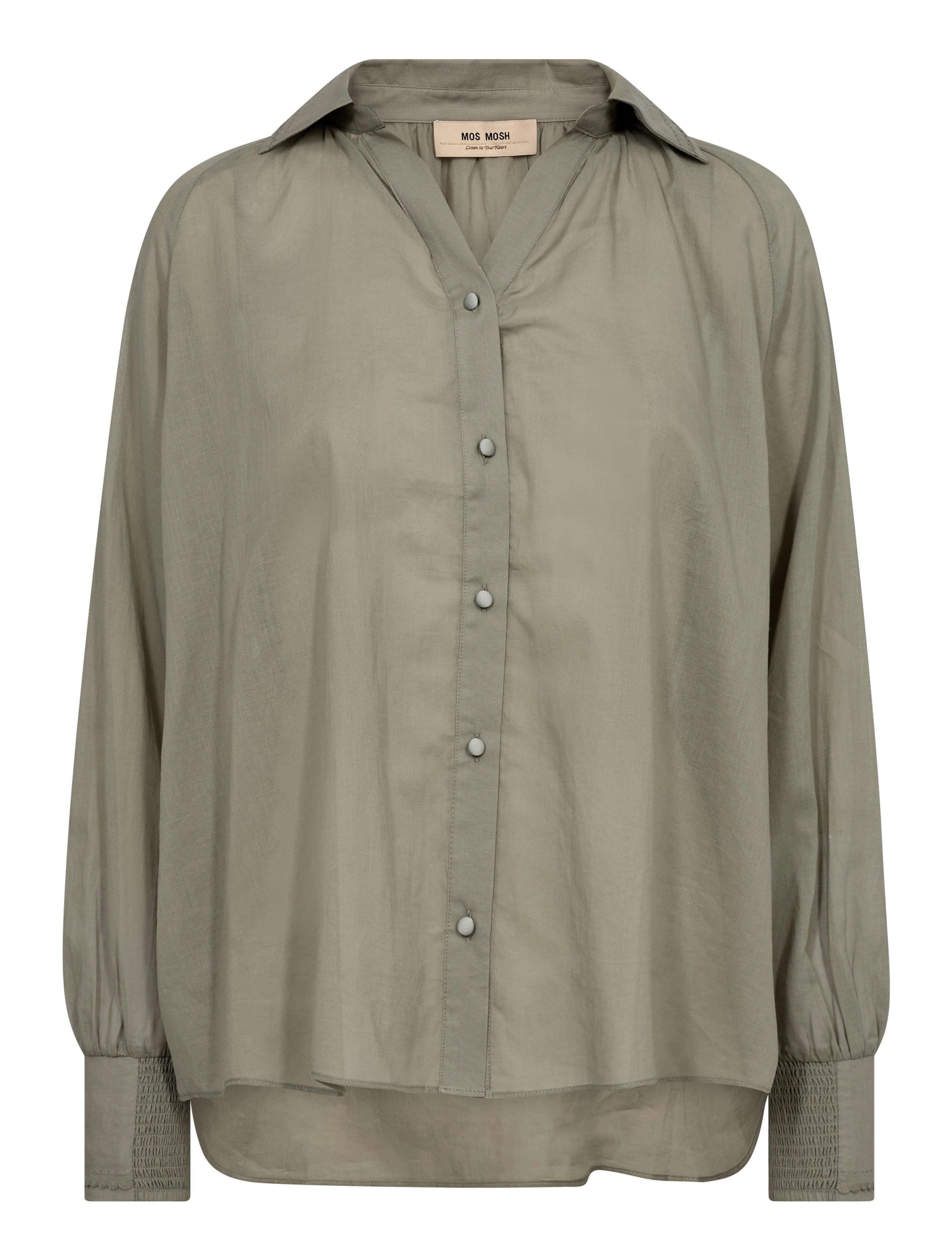 MOS MOSH MMMarcela Voile Shirt - Kleidung - SHADOW / grey