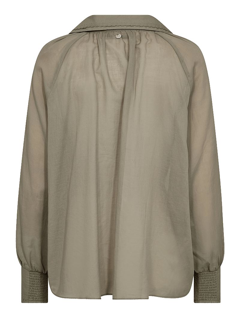 MOS MOSH - MMMarcela Voile Shirt - langärmlige hemden - shadow - 1