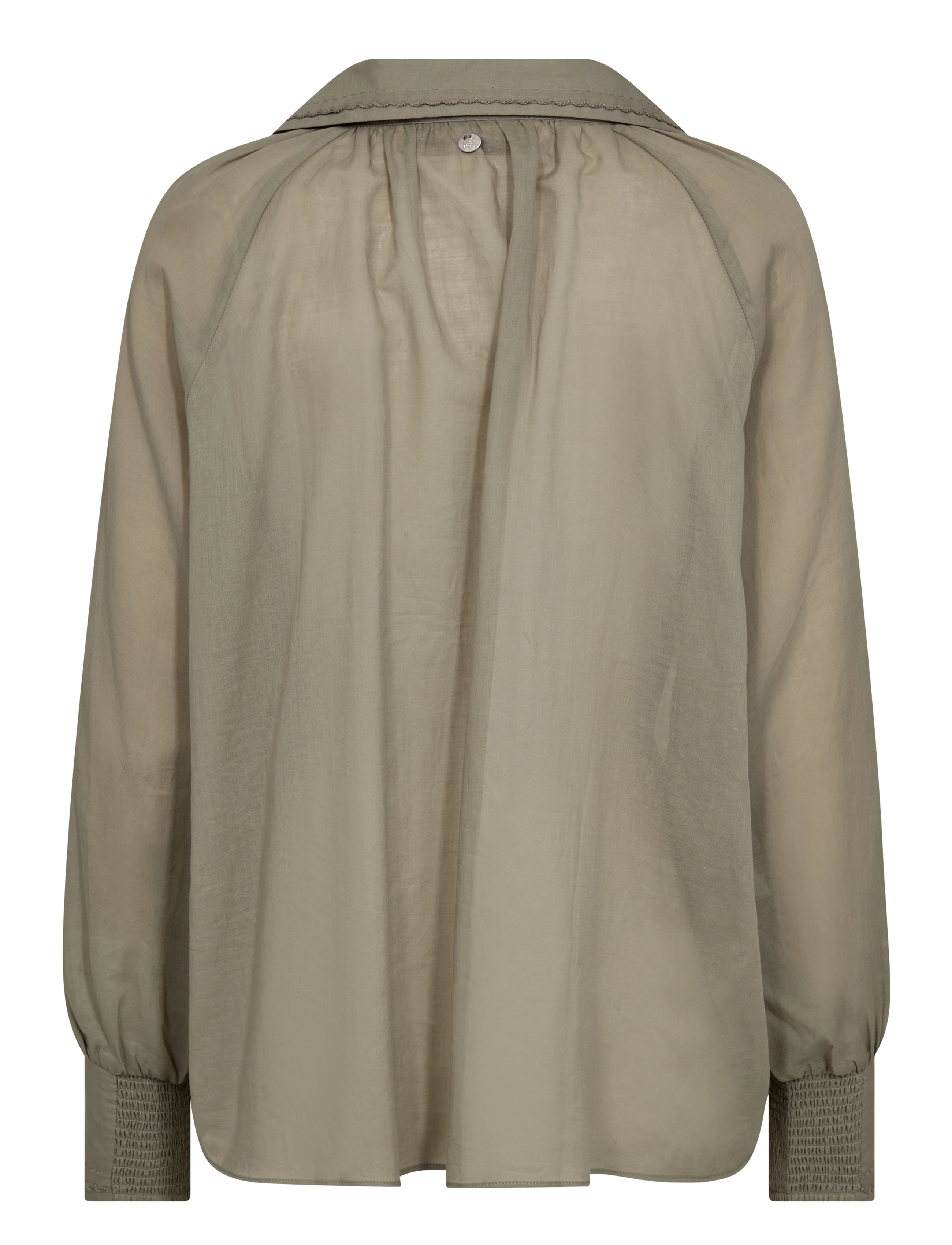 MOS MOSH - MMMarcela Voile Shirt - långärmade skjortor - shadow - 1