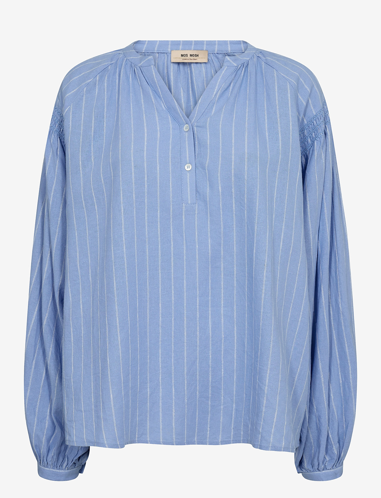 MOS MOSH - MMSafi Blouse - långärmade blusar - hydrangea - 0