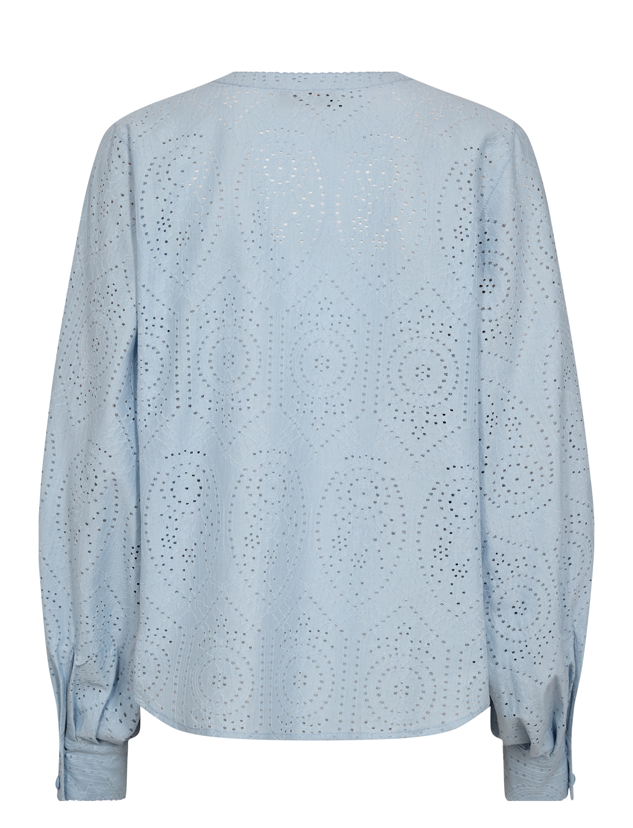 MOS MOSH - MMYen Sina Lace Blouse - langärmelige blusen - skyway - 1