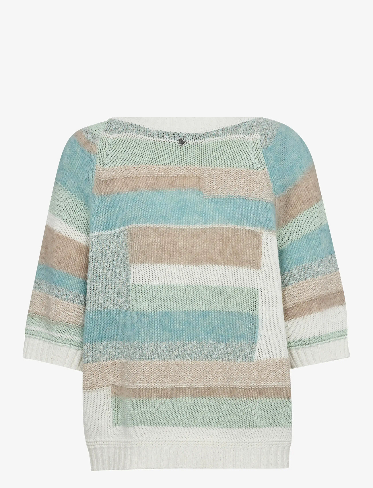 MOS MOSH - MMDaya SS Patch Knit - surf spray - 1