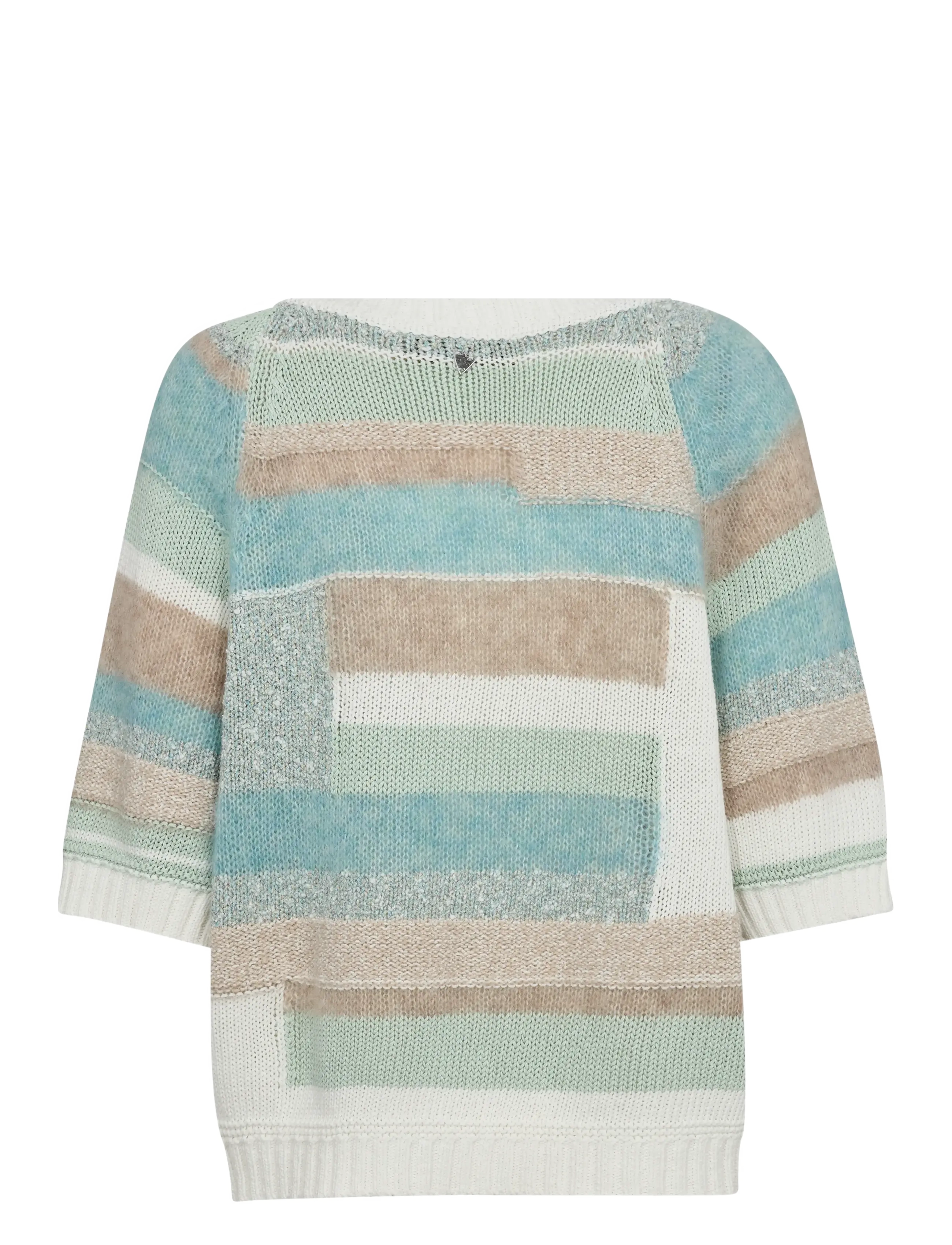 MOS MOSH - MMDaya SS Patch Knit - surf spray - 1