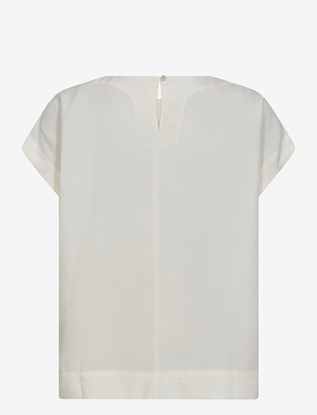 MOS MOSH - MMElena Alexis Blouse - kurzämlige blusen - ecru - 1