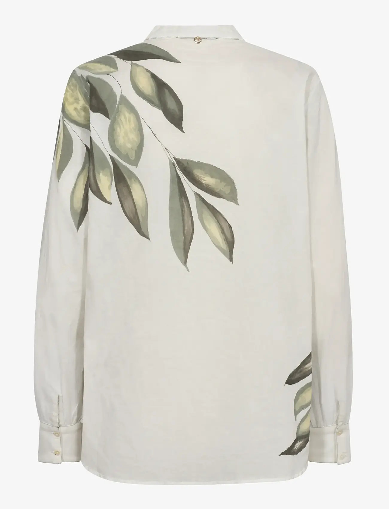 MOS MOSH - MMGemran Flick Blouse - langärmlige blusen - ecru - 1