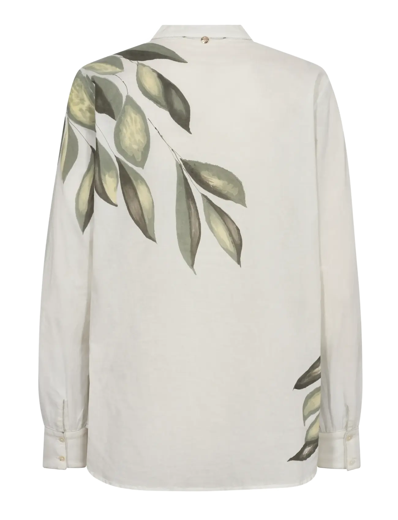 MOS MOSH - MMGemran Flick Blouse - langärmlige blusen - ecru - 1