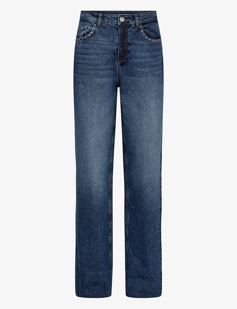 MOS MOSH - MMRelee Chrome Jeans - gerade jeans - mid blue - 0