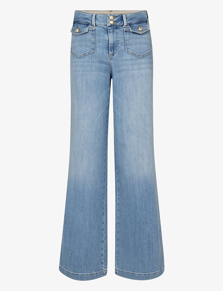 MOS MOSH - MMColette Grendel Jeans - hosen mit weitem bein - light blue - 0