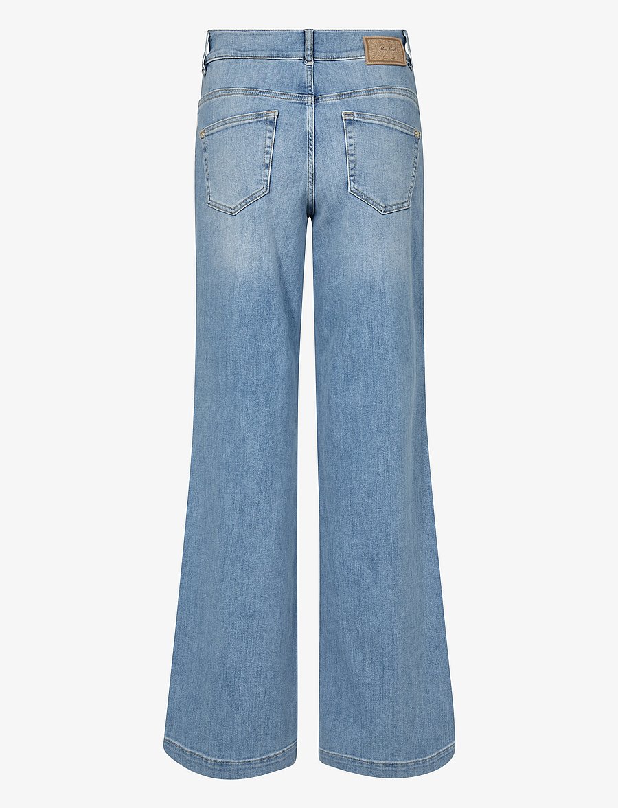 MOS MOSH - MMColette Grendel Jeans - hosen mit weitem bein - light blue - 1