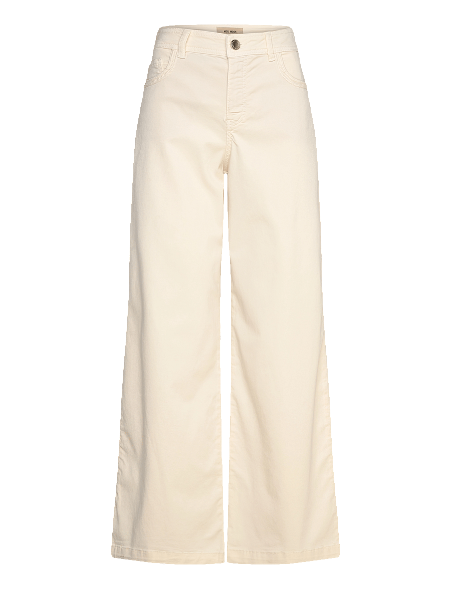 MOS MOSH - MMDara Treasure Pant - hosen mit weitem bein - ecru - 1