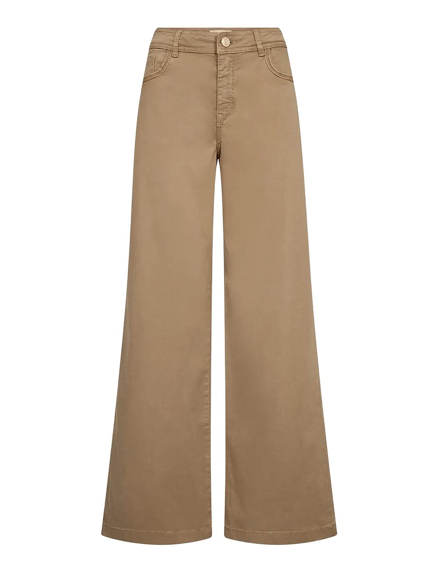 MOS MOSH - MMDara Treasure Pant - hosen mit weitem bein - petrified oak - 1
