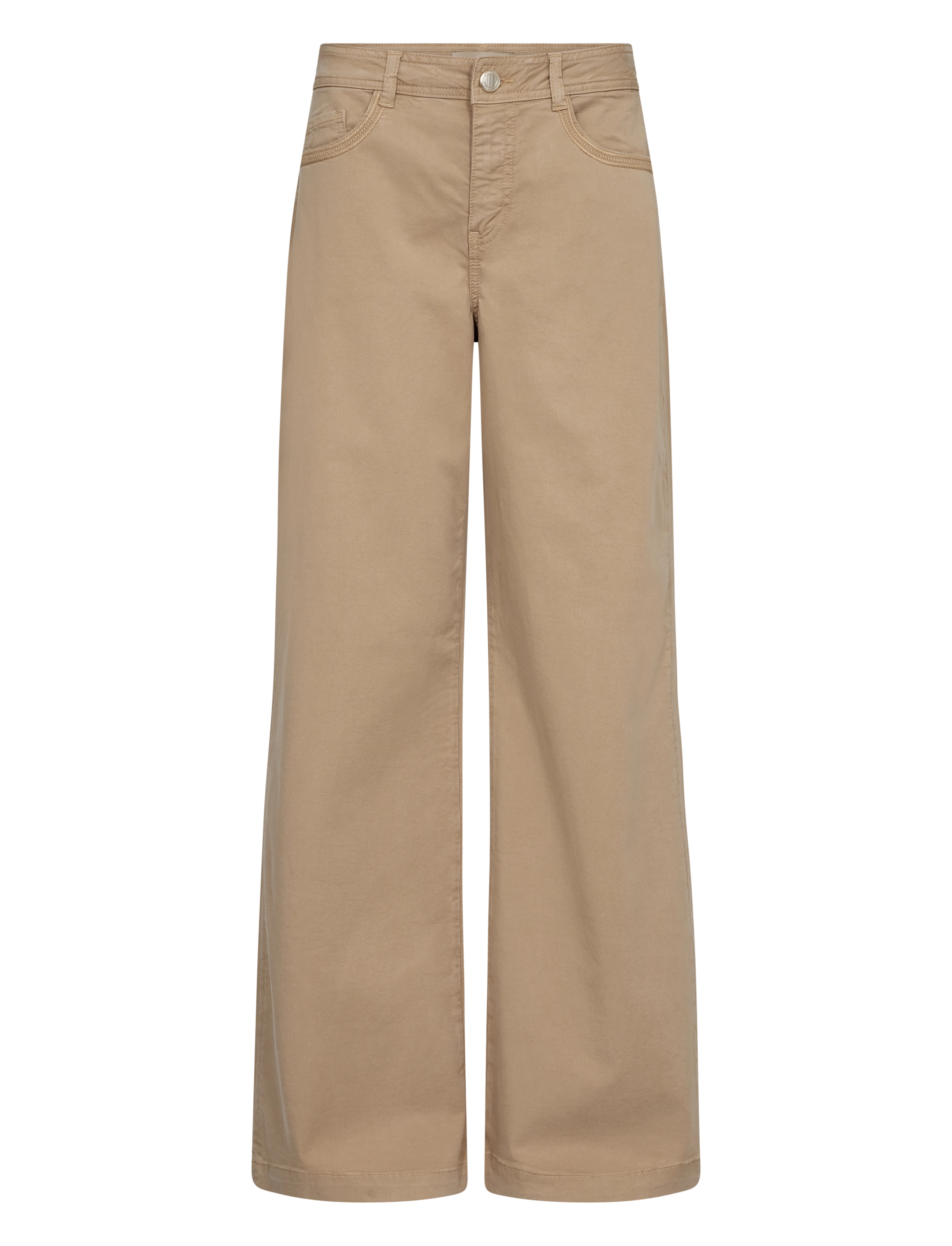 MOS MOSH MMDara Treasure Pant - Brede jeans - SESAME / beige