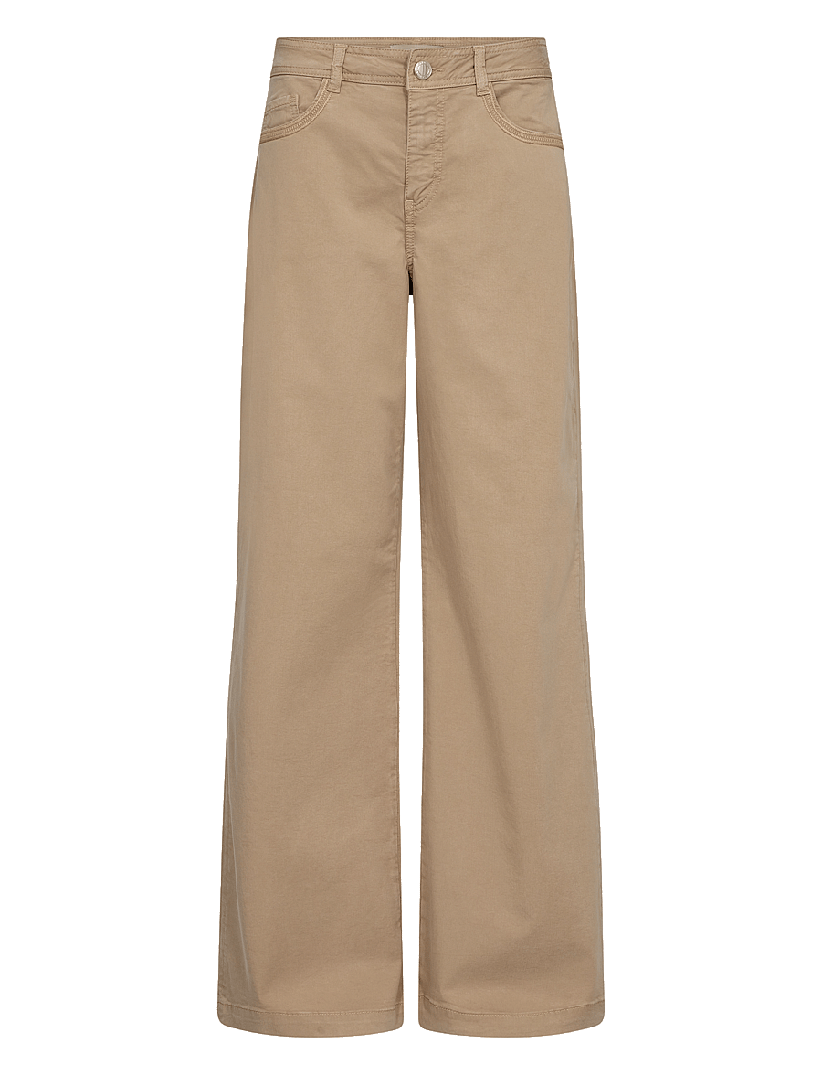 MOS MOSH - MMDara Treasure Pant - laia säärega teksad - sesame - 0