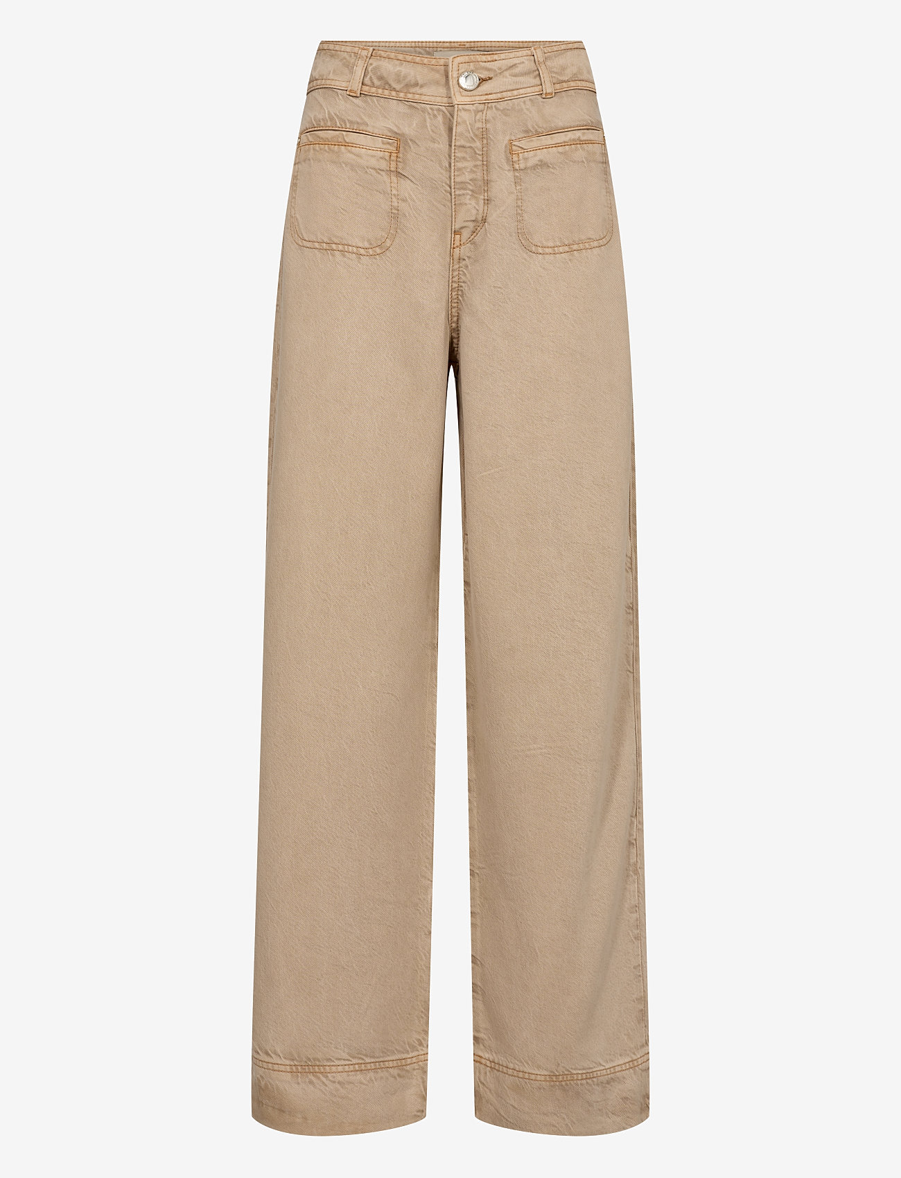 MOS MOSH - MMSoey Beaumont Pant - bukser med brede ben - sesame - 0