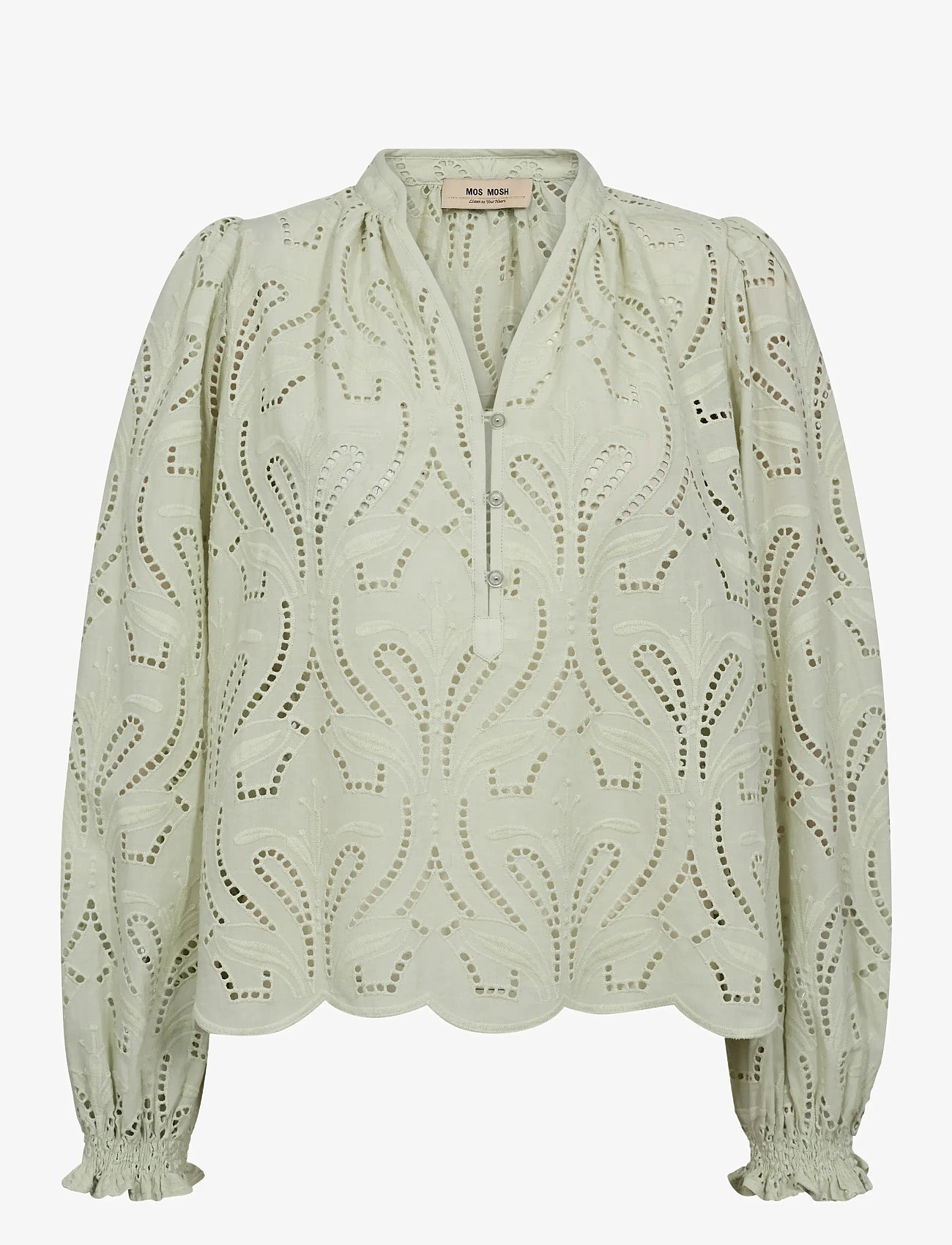 MOS MOSH - MMTazzin Caza Blouse - long sleeved blouses - celadon tint - 1