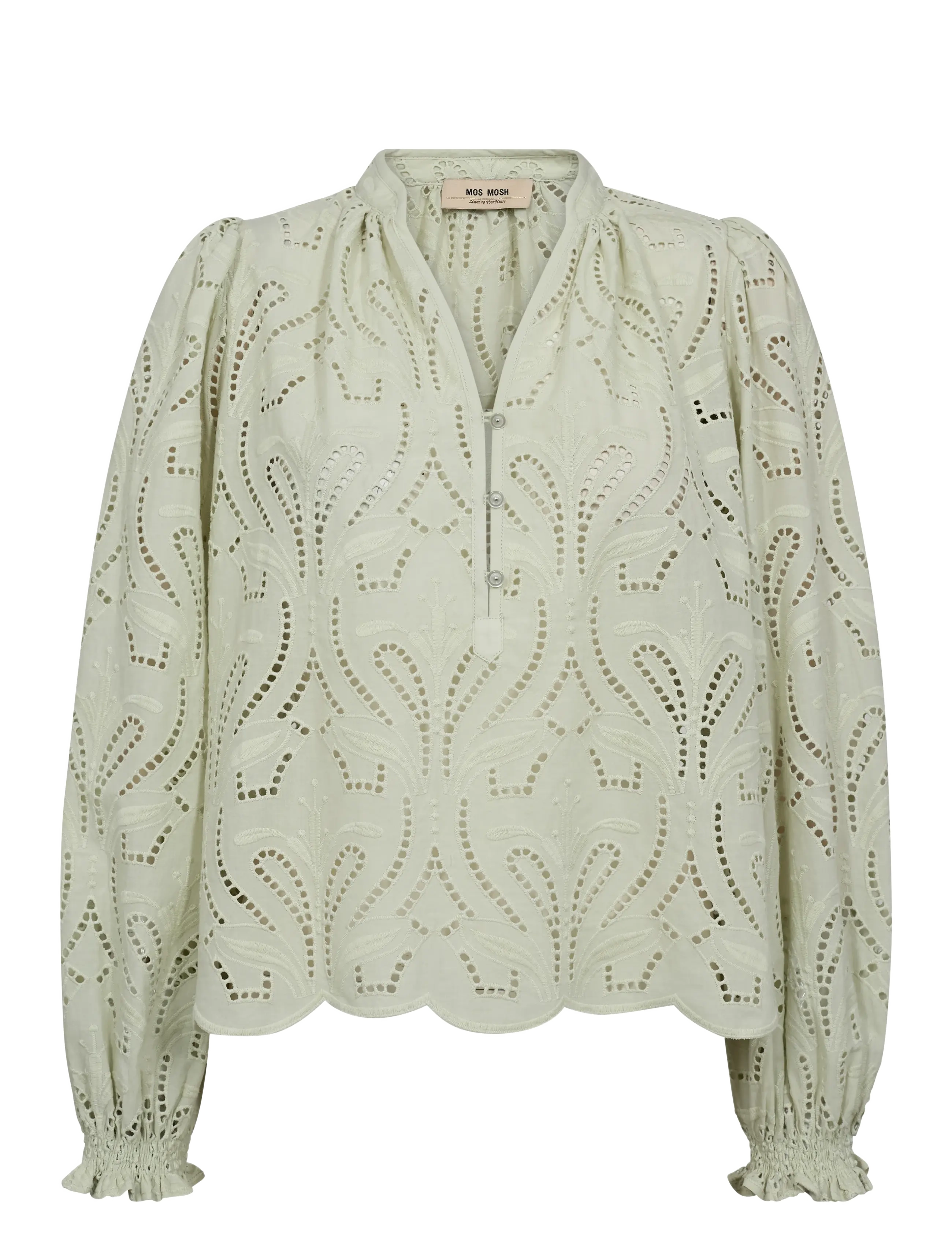 MOS MOSH MMTazzin Caza Blouse - Transitional Layering - CELADON TINT / green