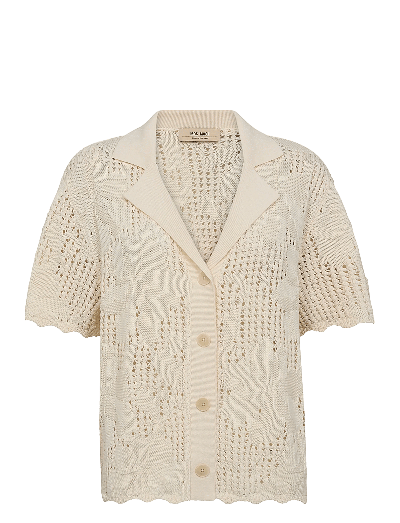 MOS MOSH - MMUne Flower Knit Cardigan - ecru - 0