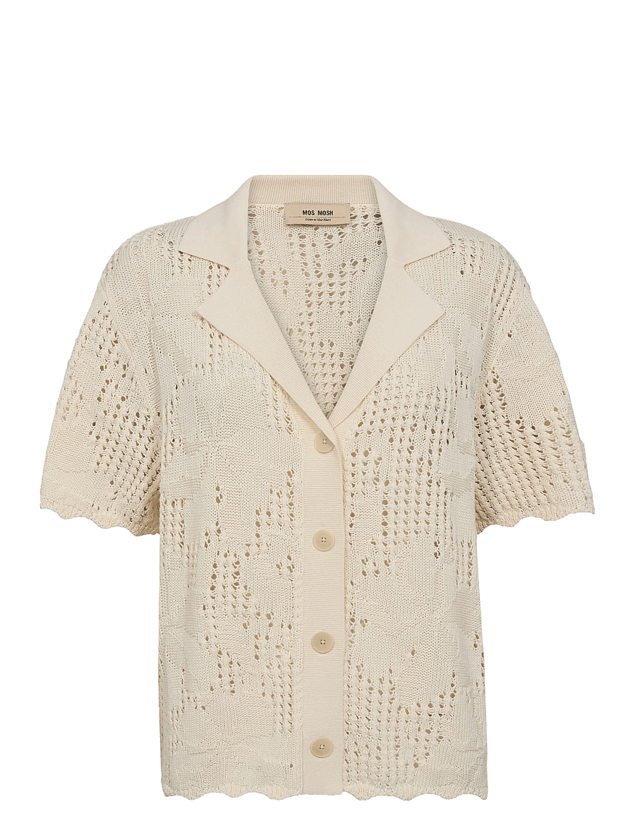 MOS MOSH - MMUne Flower Knit Cardigan - ecru - 0