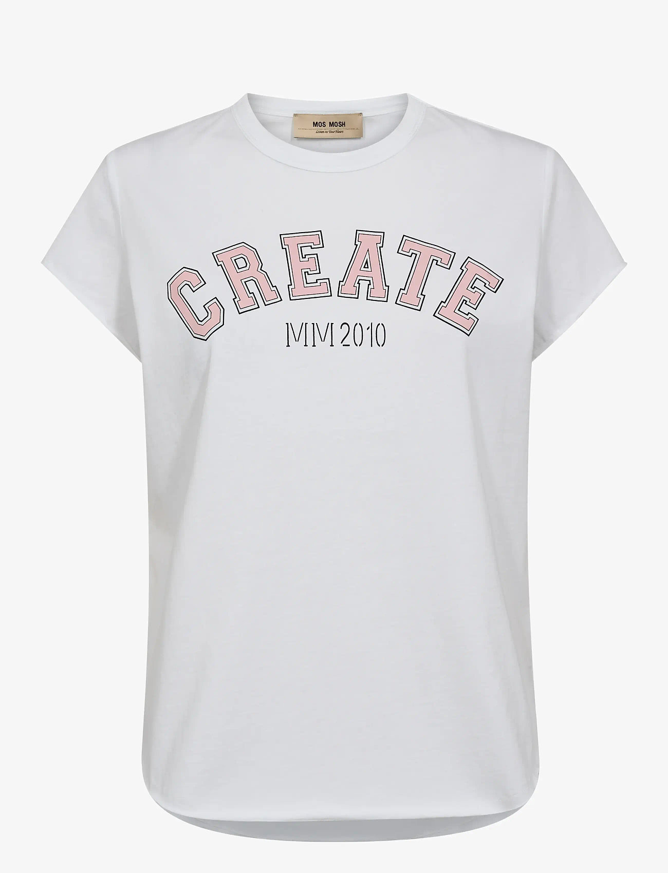 MOS MOSH - MMCelli O-SS Tee - t-shirts - powder pink - 0