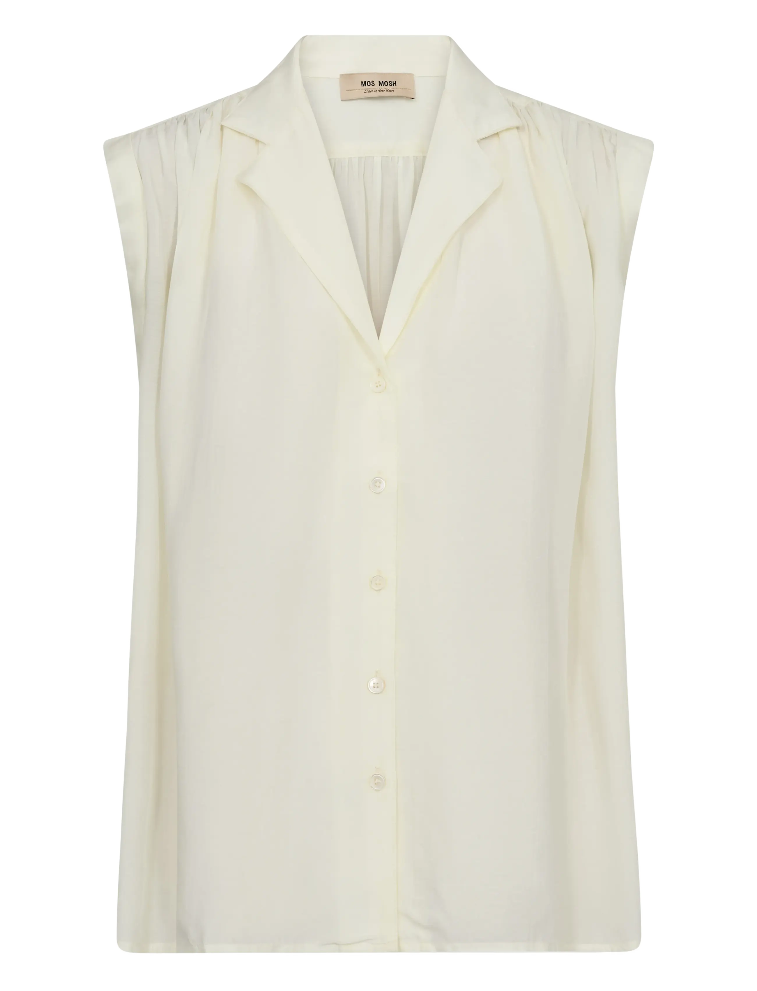 MOS MOSH Mmzuno Sl Bluse Cream - L - Damen