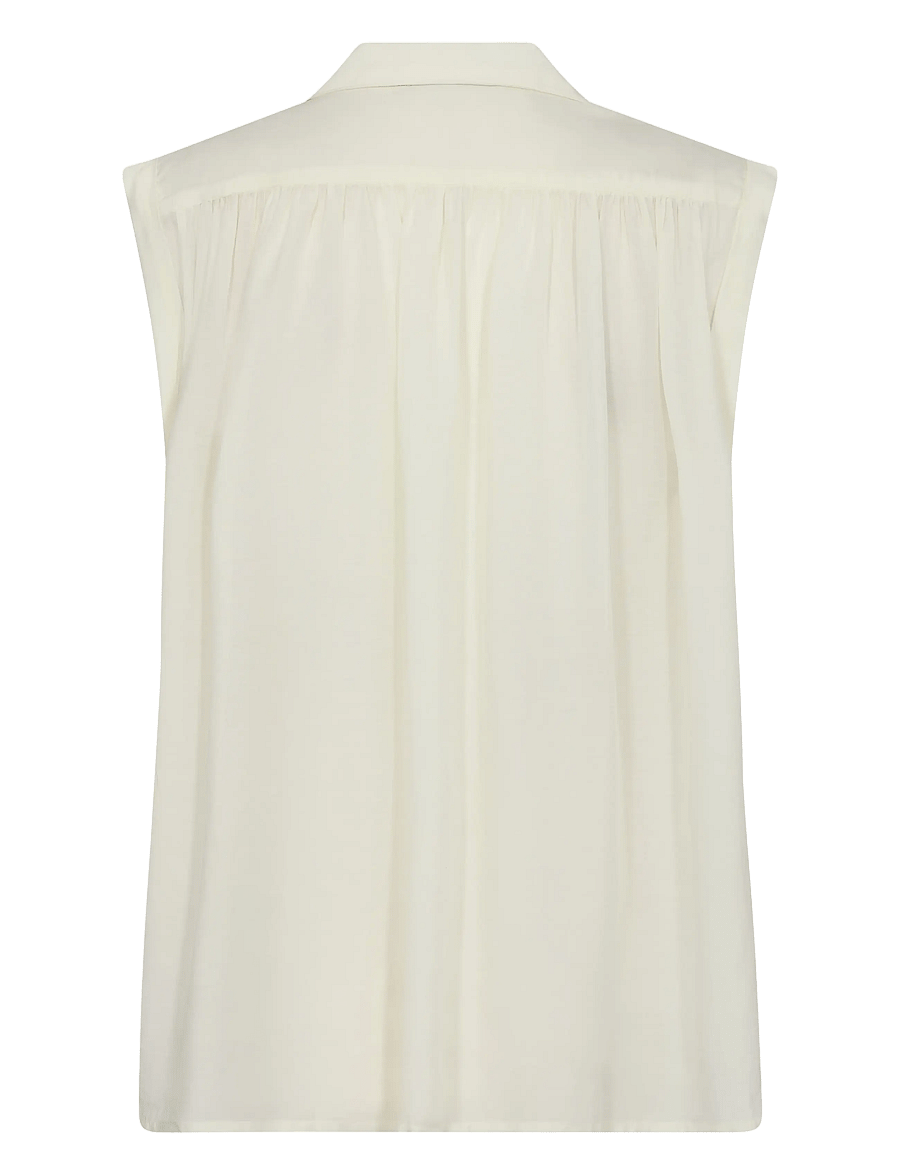MOS MOSH - MMZuno SL Blouse - Ärmellose blusen - lemon icing - 1