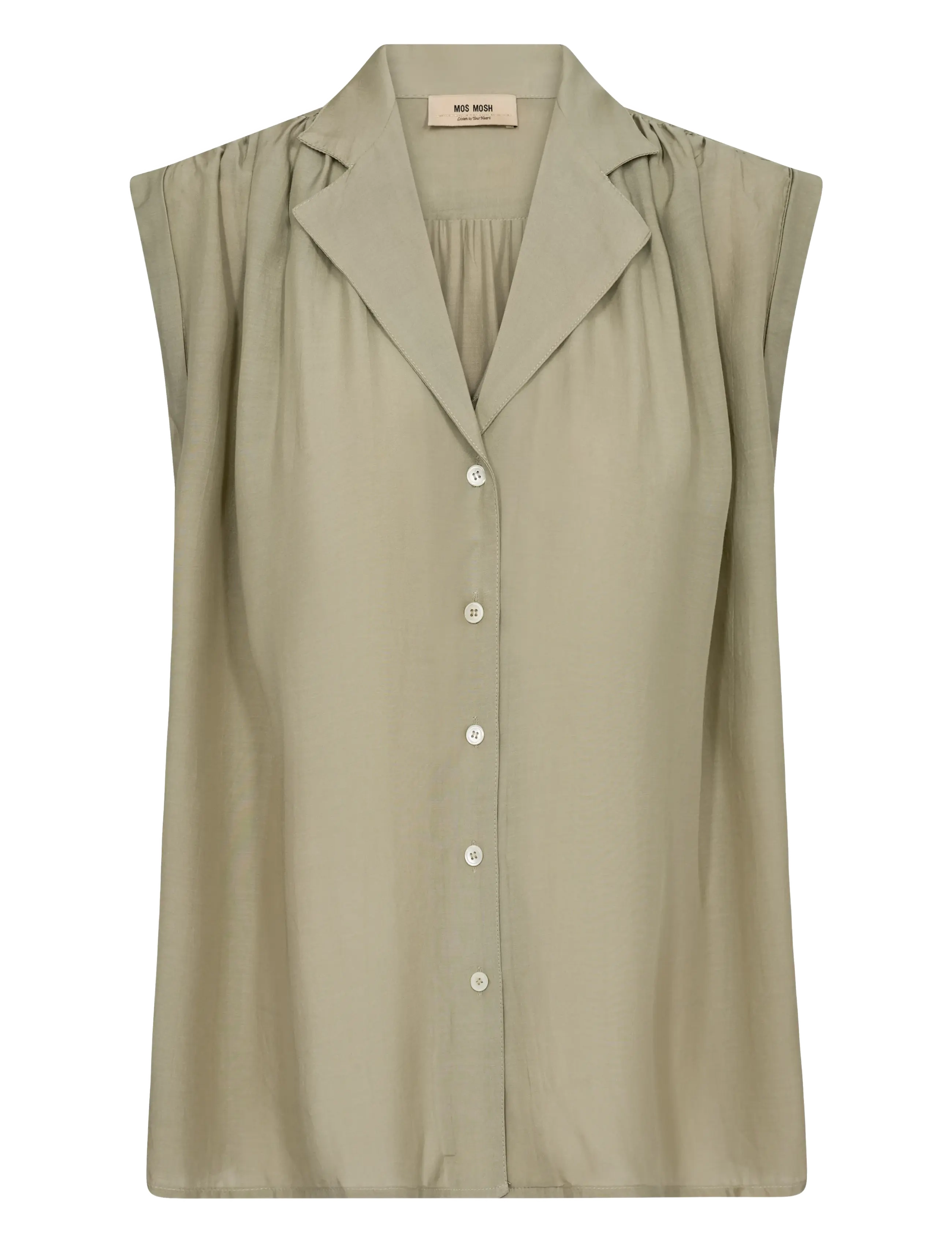 MOS MOSH Mmzuno Sl Bluse Khaki - L - Damen