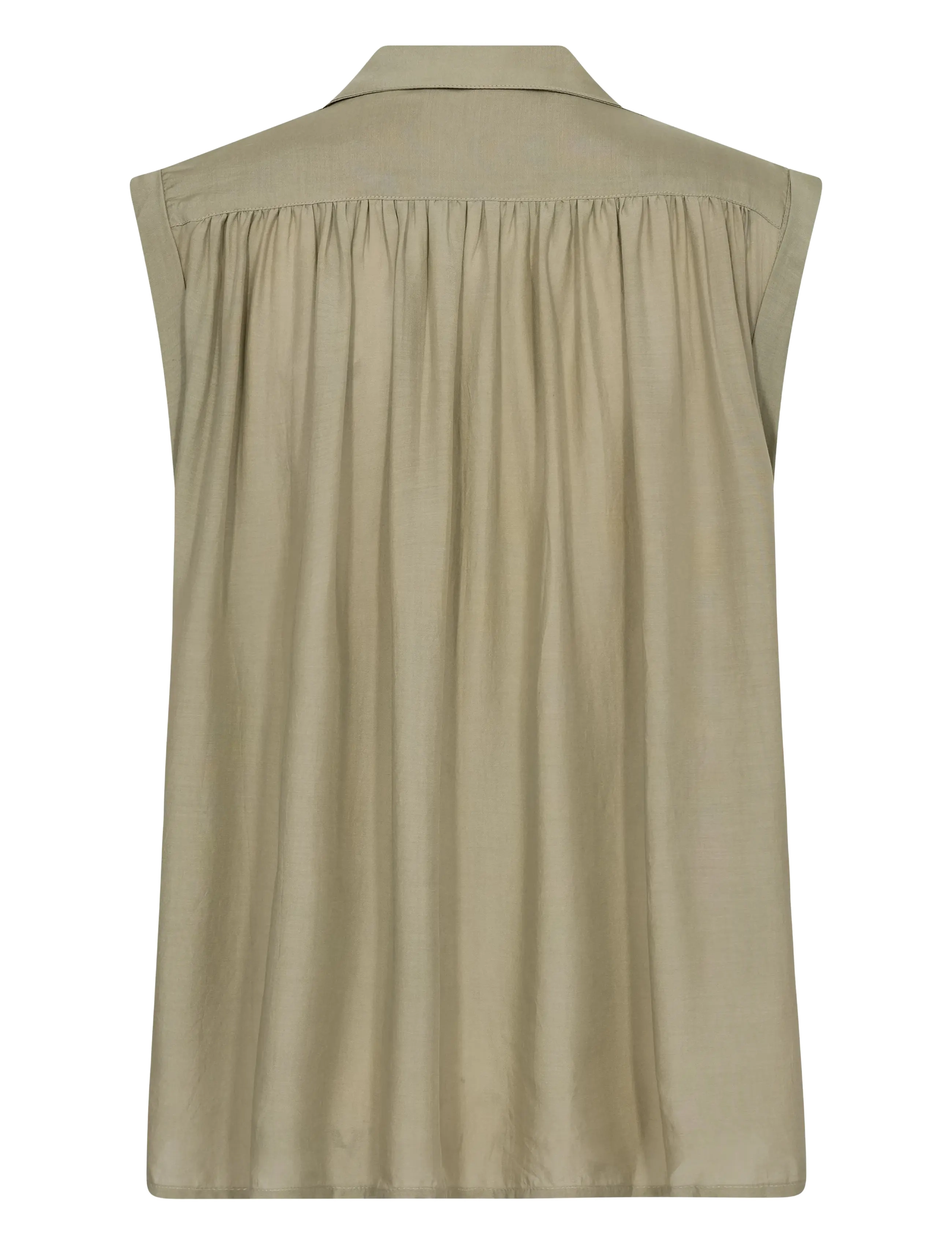 MOS MOSH - MMZuno SL Blouse - varrukateta pluusid - moss gray - 2