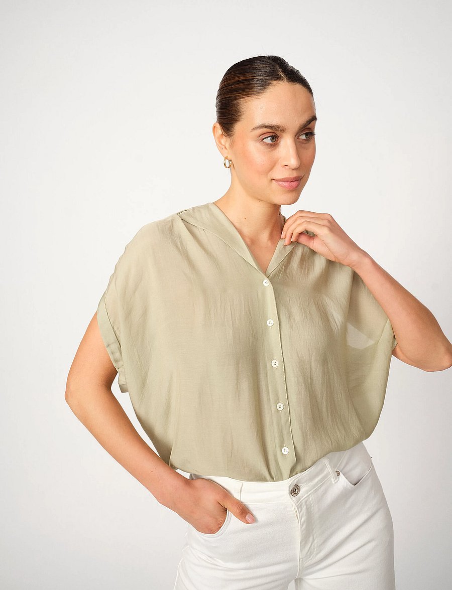 MOS MOSH - MMZuno SL Blouse - Ärmellose blusen - moss gray - 3
