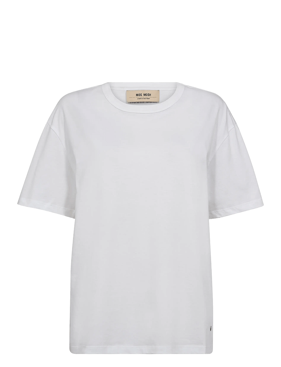 MOS MOSH - MMEndre O-SS Tee - t-shirts - white - 1