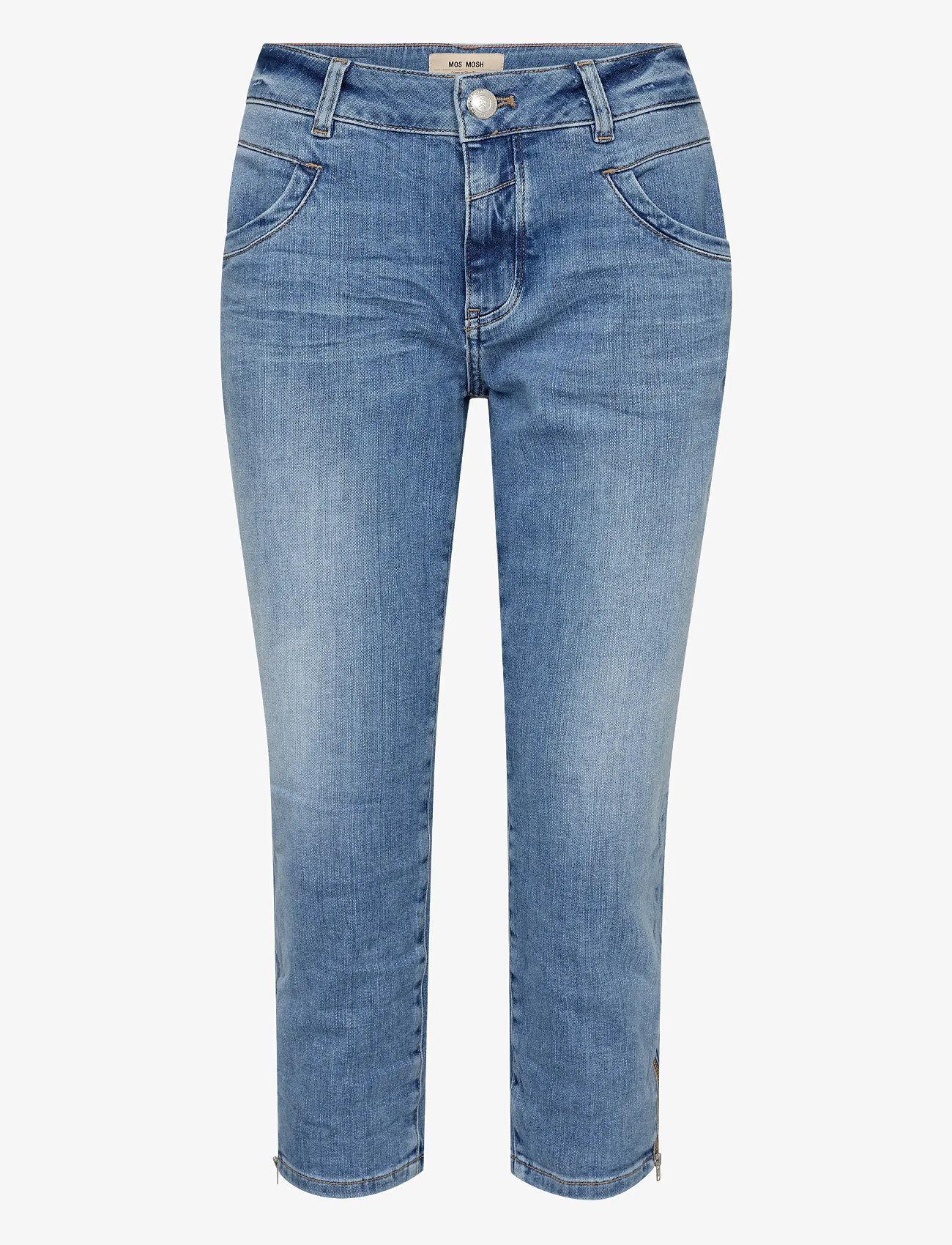 MOS MOSH - MMNaomi Olympos Jeans - straight jeans - mid blue - 0