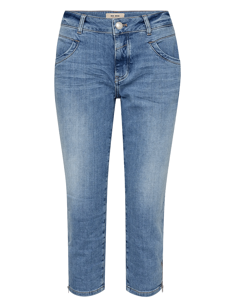 MOS MOSH - MMNaomi Olympos Jeans - sirge säärega teksad - mid blue - 0