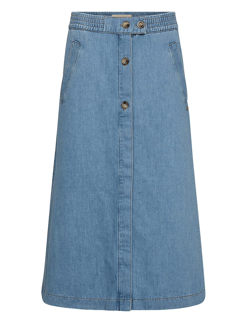 MOS MOSH - MMMarti Denim Skirt - spódnice dżinsowe - light blue - 0