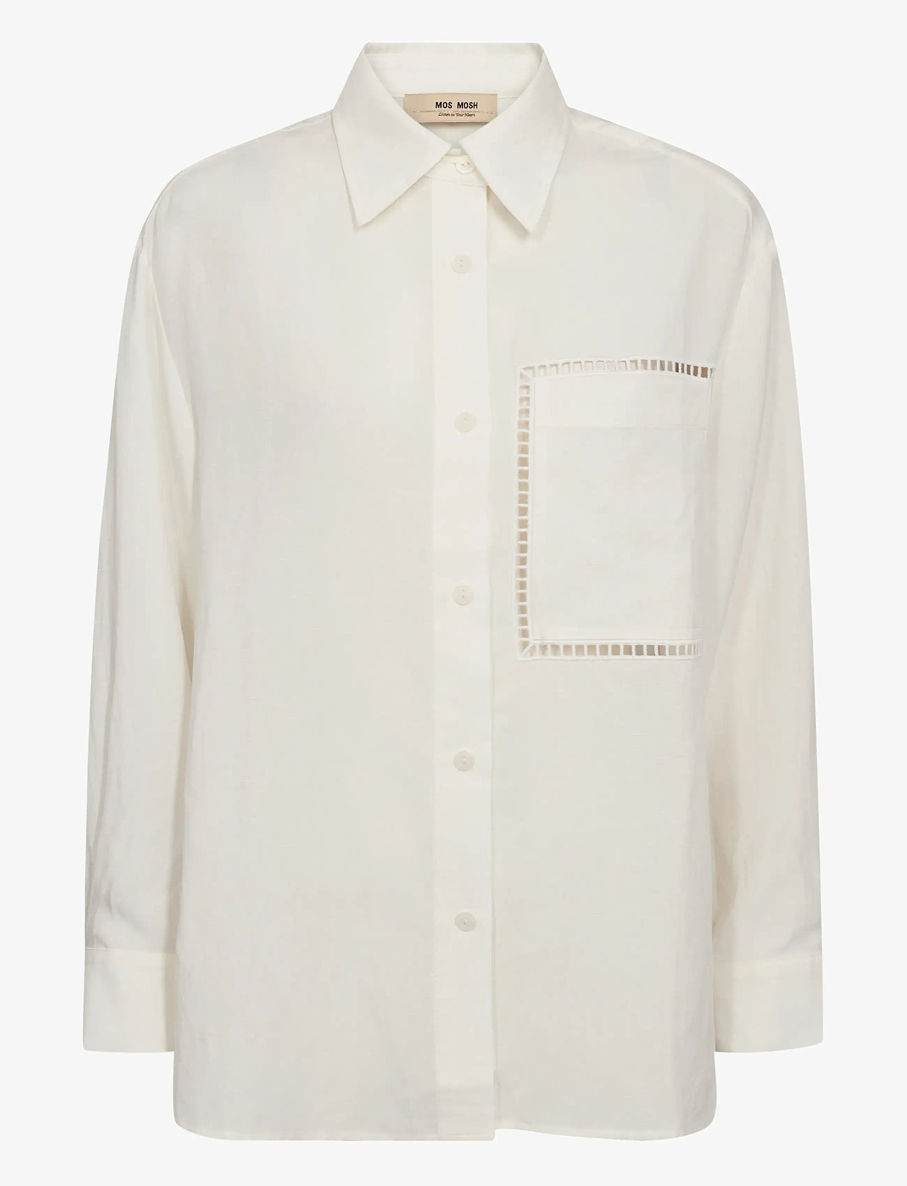 MOS MOSH - MMJova Alexis Shirt - långärmade skjortor - ecru - 0