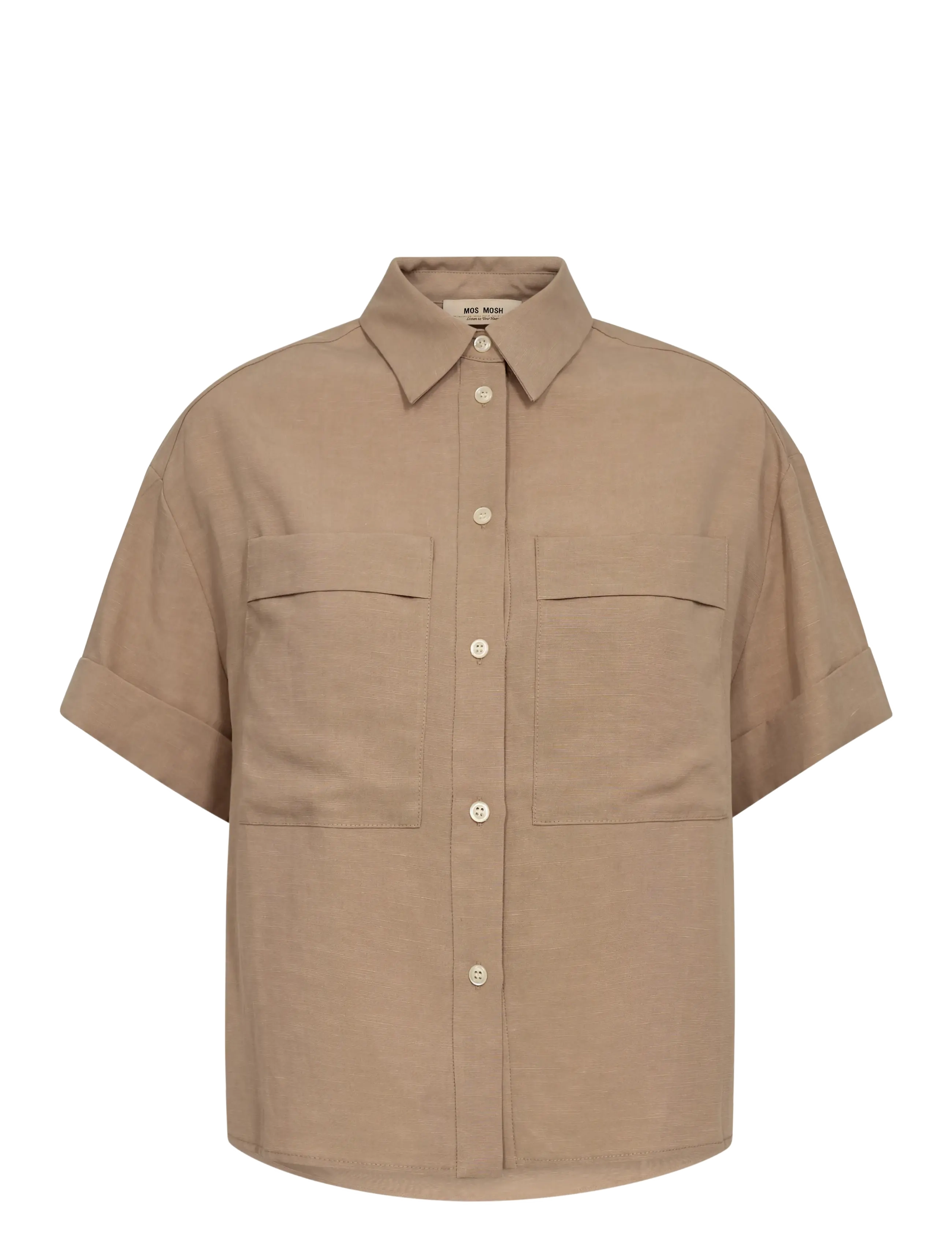 MOS MOSH Mmhavannah Alexis Shirt Braun - L - Damen