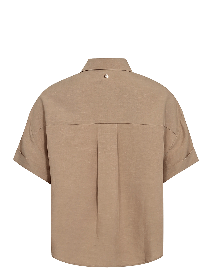 MOS MOSH - MMHavannah Alexis Shirt - lühikeste varrukatega särgid - savannah tan - 1