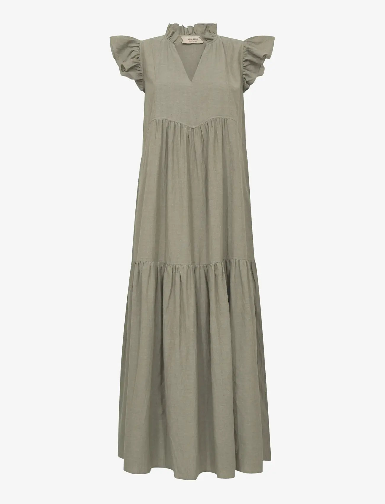 MOS MOSH - MMWaldy Izha Dress - kesämekot - burnt olive - 1