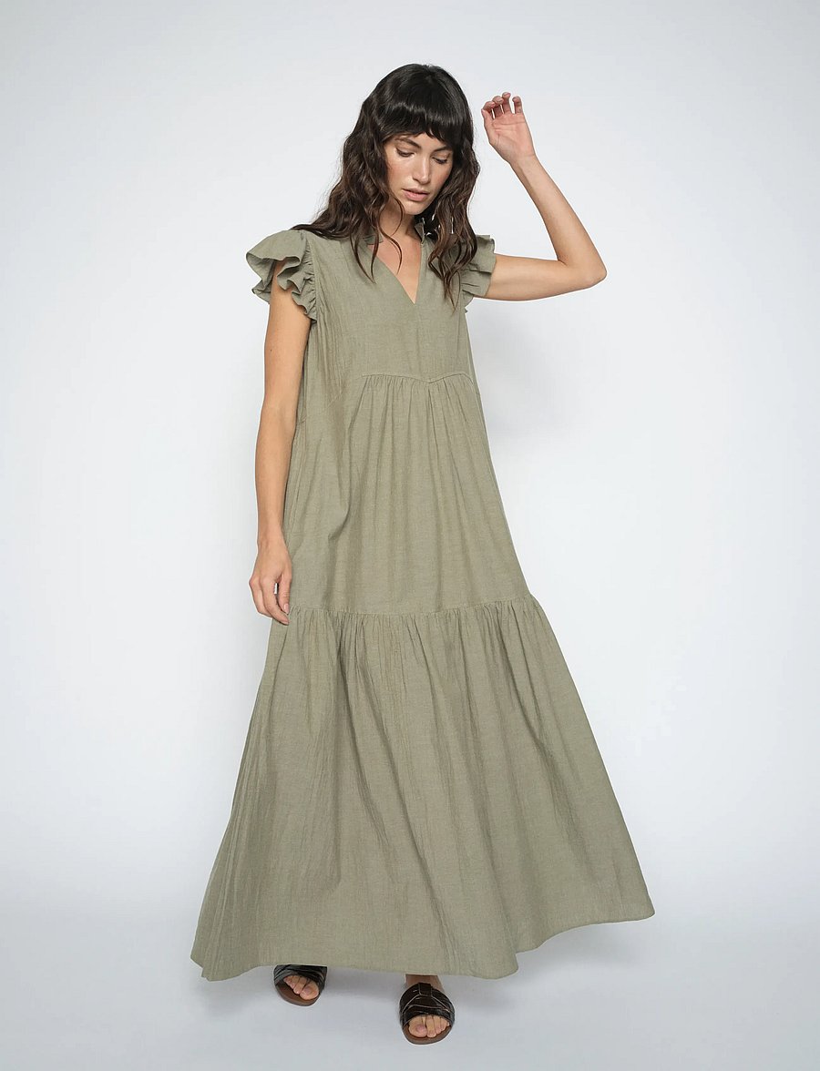 MOS MOSH - MMWaldy Izha Dress - sommerkleider - burnt olive - 0